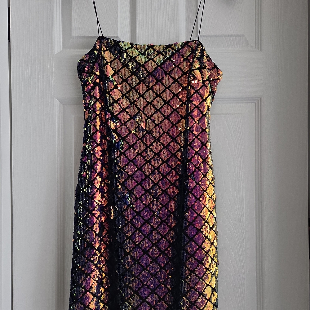 Topshop Multicolor Sequin Dress